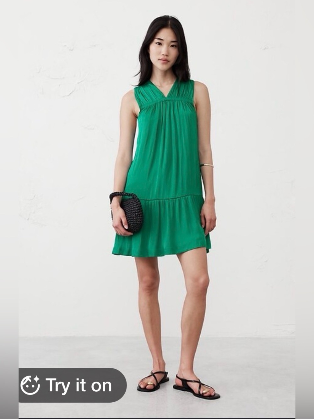 Banana Republic Halter Mini Dress Ivy Green size small NWT
